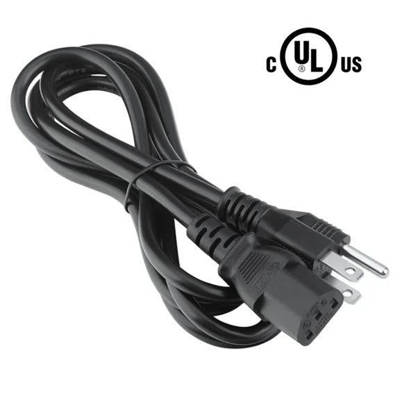 PROKWR UL Listed 3 Prong AC Power Cord Compatible with NEEWER CB120B 120W LED Video Light COB Bi Color 2700K-6500K Power Supply Adapter Cable