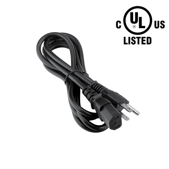PROKWR UL Listed 6ft 3-Prong AC Power Cord Compatible with LifePro LP-RYM-BLK Rhythm Vibration Plate Exercise Machine Vibrating Plate Cable Charging Cord