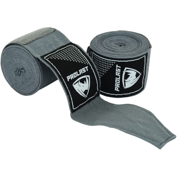 PROLAST Boxing MMA 180 in Hand Wraps Pro Stretch Made in USA(Grey)
