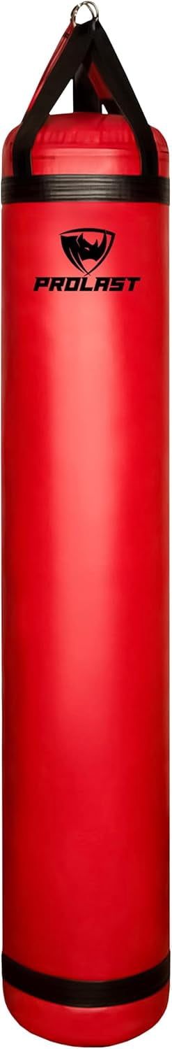 PROLAST Heavy Punching Bag 6 ft UNFILLED -Great for Boxing, MMA, Muay Thai - Unfilled ( Red )