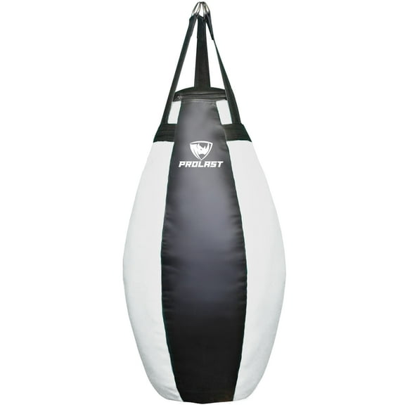 PROLAST Heavy Punching Bag Tear Drop Great for Boxing, MMA and Muay Thai ( Black and