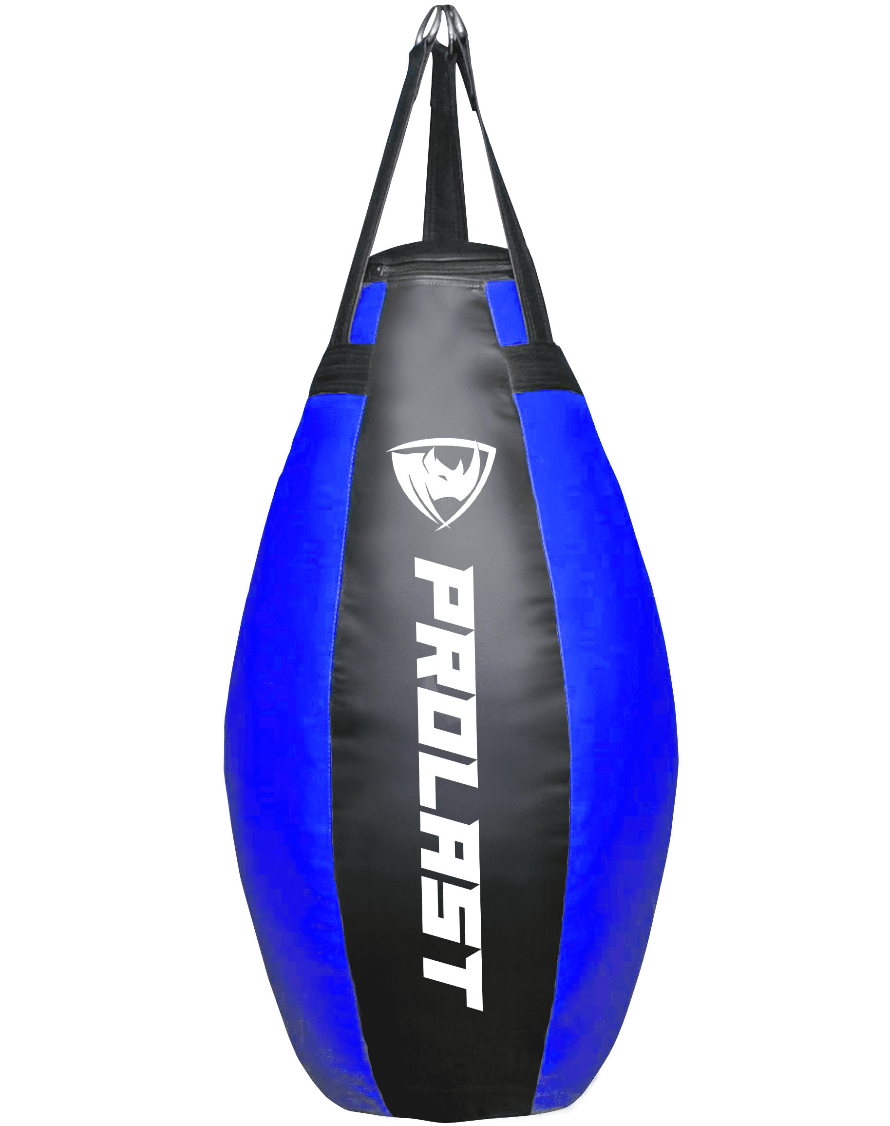PROLAST Heavy Punching Bag Tear Drop Great for Boxing, MMA and Muay Thai NEW EDITION( Black and Blue )