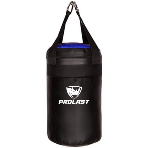 PROLAST Punching Bag 15LB for Kids, Children Adults Boxing MMA Muay Thai Heavy Bag (Black and Blue)