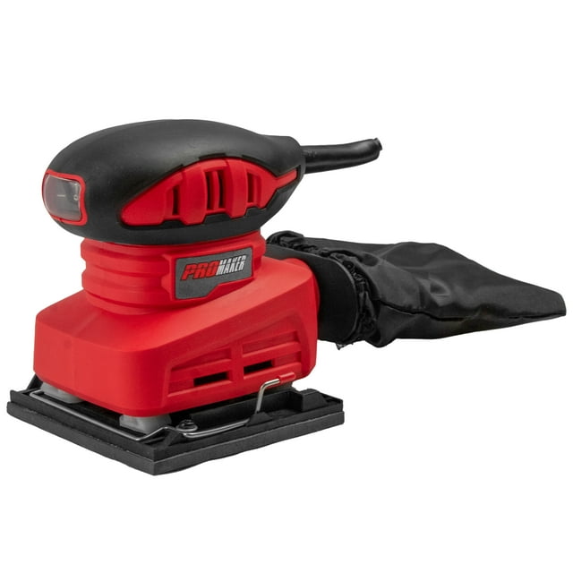 PROMAKER Palm Sander, 1/4 Sander with 1 pcs Sandpaper, 1.5 AMP, Hand