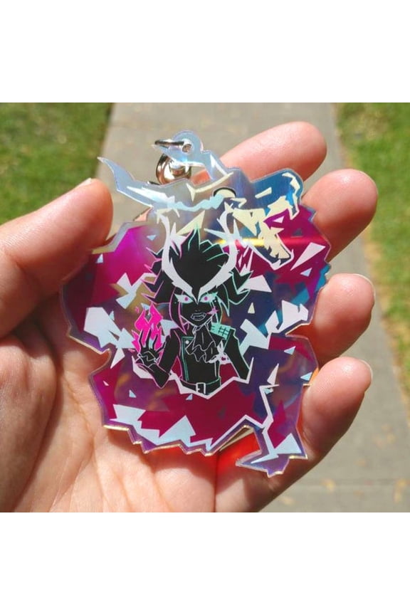 PROMARE Dragon Lio Fotia Kurolio Iridescent Rainbow Acrylic Keychain Charm (1 keychain)