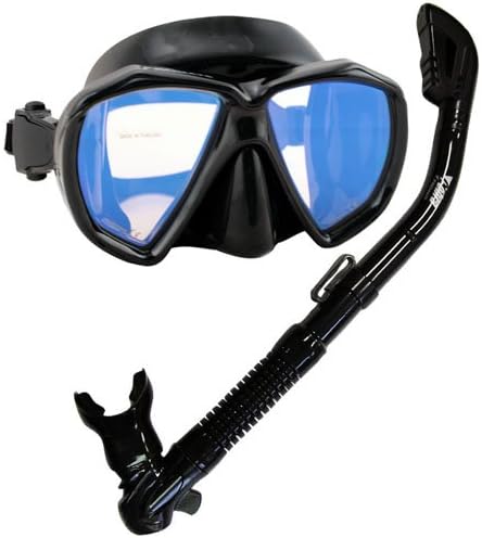 PROMATE Snorkeling Scuba Dive Dry Snorkel Mask Deluxe Gear Set/ SCS0031 ...