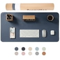 thumbnail image 1 of Promattoo Desk Pad Protector, PU Leather Mouse Pad, Waterproof Laptop Desk Mat, Non-Slip Desk Blotter with Gift box, Writing Pad for Office, Home & Gaming, 31.5" x 15.7", Dusk Navy, 1 of 10