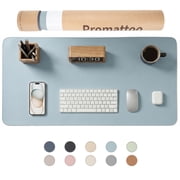 Promattoo Desk Pad Protector, PU Leather Mouse Pad,Waterproof Laptop Desk Mat, Non-Slip Desk Blotter with Gift Box,Writing Pad for Office, Home & Gaming, 31.5" 