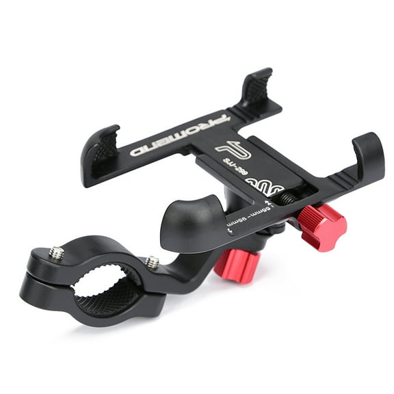 PROMEND Strong Aluminum Alloy Bike Phone Mount Motorcycle Phone Holder 360° Rotation Adjustable Phone Cradle 31.8mm Handlebar