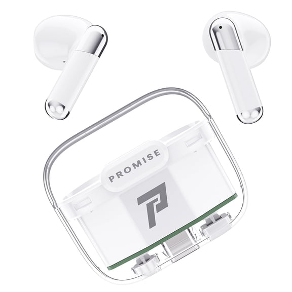 Promise Wireless Earbuds Bluetooth5.3 Earphones (White)