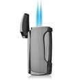 thumbnail image 1 of PROMISE Double Flame Torch Cigar Lighter Cigar Puncher Giftsets shipped without gas (Gunmetal), 1 of 6