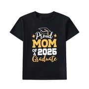 PROMOTED TO BIG SISTERProud Mom of a 2026 Graduate Class Senior Graduation Mother Shirt