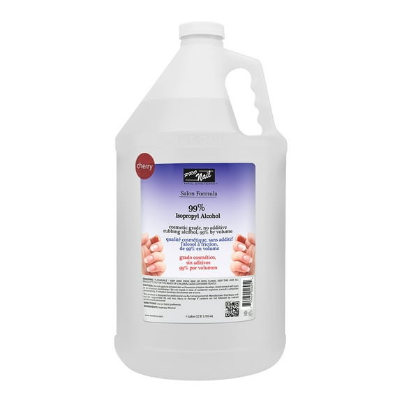 PRONAIL - Cherry Isopropyl Alcohol 99% - Nail Sanitizing and Cleansing - 1 GAL