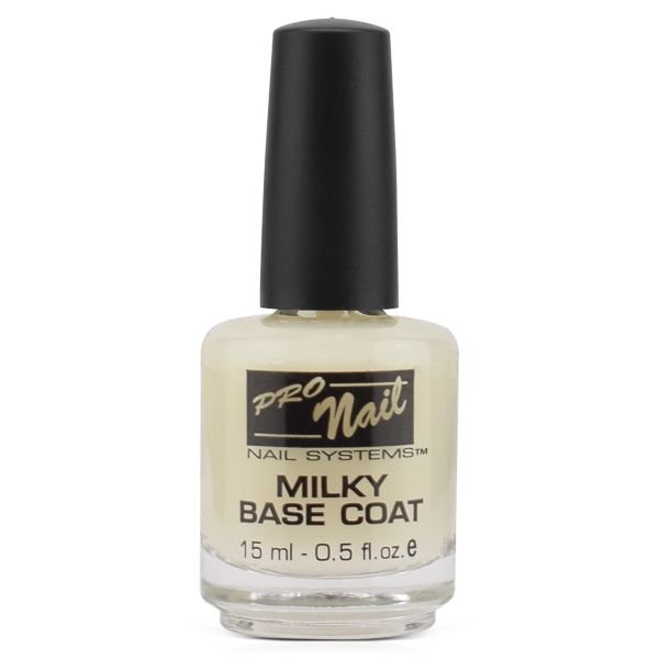 PRO NAIL NAIL SYSTEMS Milky Base Coat for Nail Polish, 0.5 Oz
