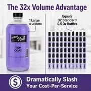 PRONAIL - Nail Polish Top Coat 16 Oz - Professional Strength, Long Lasting, Manicure and Pedicure, High Gloss Shine and Chip Resistant