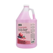 PRO NAIL - Healing Therapy Massage Lotion - Professional Pedicure, Body and Hot Oil Manicure, Infused with Natural Oils, Vitamins, Panthenol and Amino Acids Pomegranate, 1 Gallon