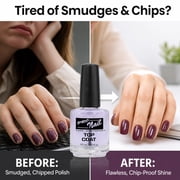 PRONAIL - Quick Dry Nail Polish Top Coat 0.5 Oz - Professional Strength, Long Lasting, Manicure and Pedicure - Fast Dry, High Gloss Shine and Chip Resistant
