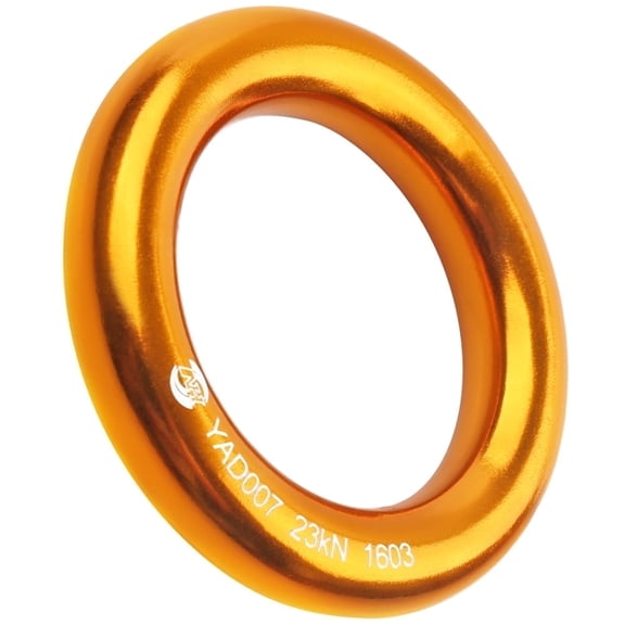 ManKn Aluminum Rappel Ring, Climb Perfect Tension Aluminum Alloy O-Ring, 23KN Rappel Rings for Rock Climbing Arborist and Hammock