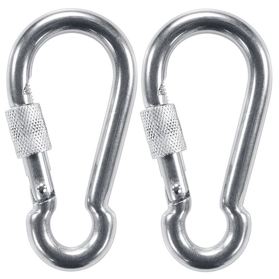 ManKn Locking Carabiners, Heavy Duty Carabiner, 316 Stainless Steel Screw Lock Carabiner Hooks