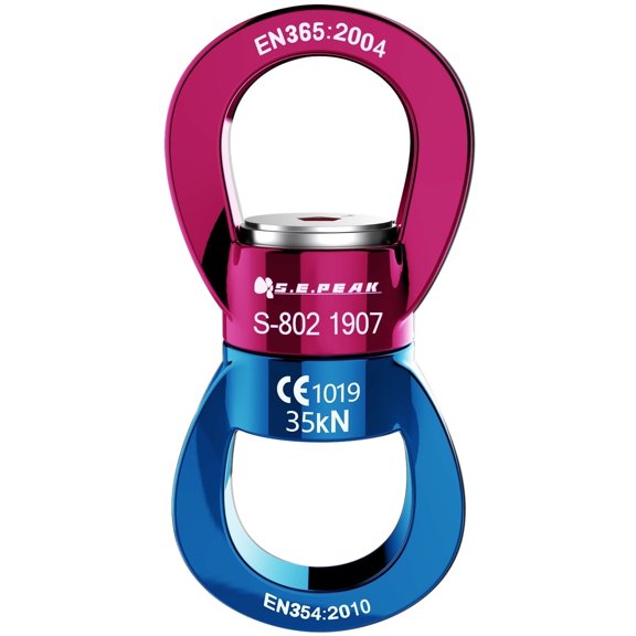 PROND Swing Swivel 35kN Safest Rotational Device, Swing Spinner, Carabiner Swivel, Climbing Rope Swivels for Childrens Web Tree Swing Setting, Aerial Dance, Hanging Hammock