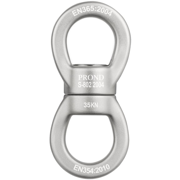 PROND Swing Swivel 35kN Safest Rotational Device, Swing Spinner, Carabiner Swivel, Climbing Rope Swivels for Childrens Web Tree Swing Setting, Aerial Dance, Hanging Hammock