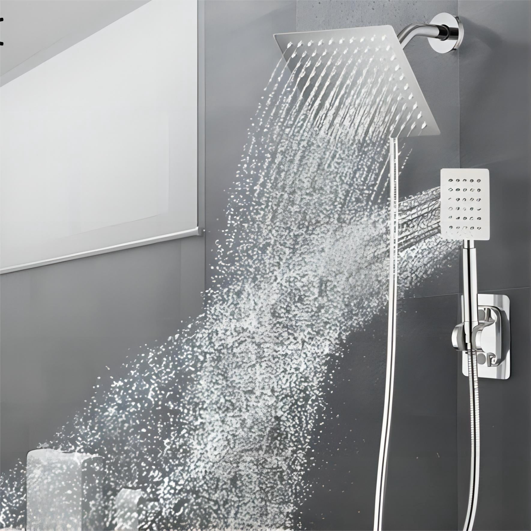 PROOX Dual Shower head with Handheld Combo, High Pressure 8'' Rain ...