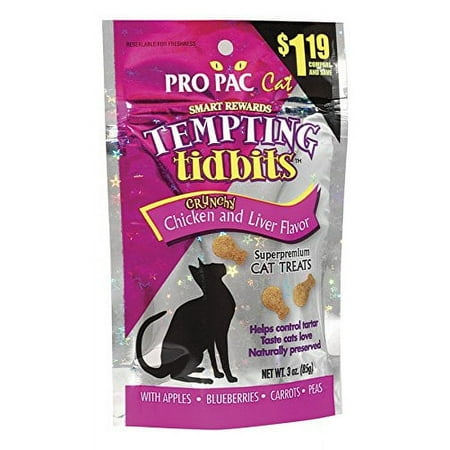 PROPAC Tempting Tidbits Cat Treats [Chicken & Liver] (3 oz)
