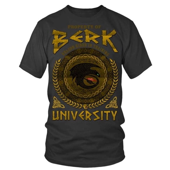 PROPERTY OF BERK DRAGON RIDER IN TRAINING UNIVERSITY T-SHIRT