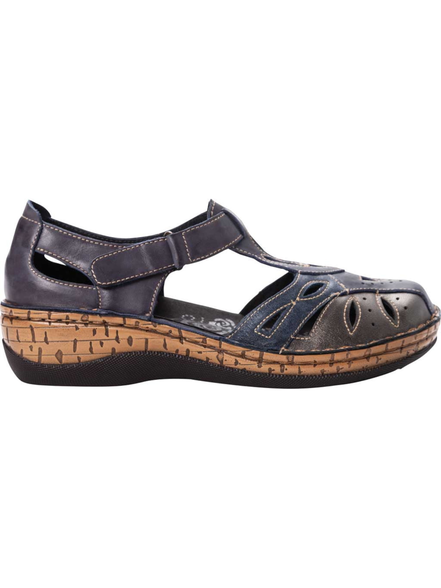 PROPET Womens Blue Mixed Media Closed Toe Contrast Kuwait Ubuy