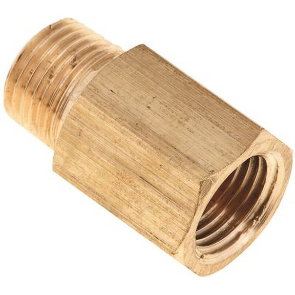 Proplus GIDS-272349 Brass Connector, 1/8" Mip x 1/4" Fip, Lead Free