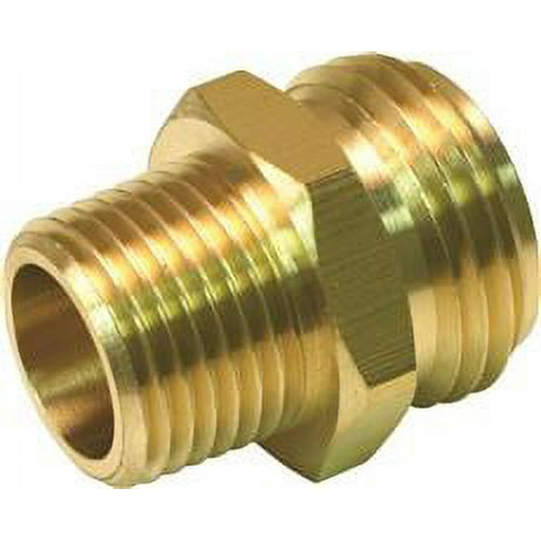 Brass 3/4-in MHT x 1/2-in FIP Adapter