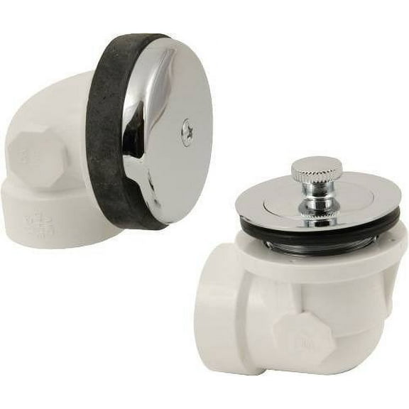 PROPLUS 172017 Lift and Turn Waste Overflow Kit ABS Black (Bronze)