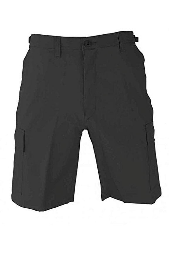 F526138 Adult's BDU Battle Rip Cargo Short Black X-Small