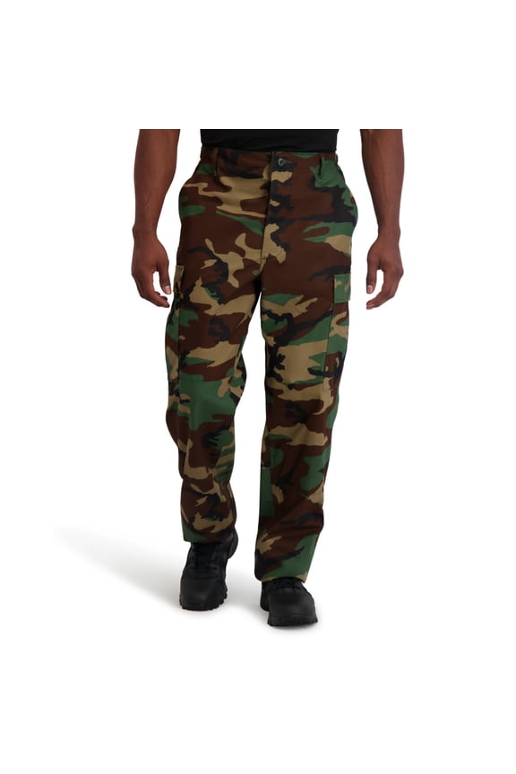 Men's Button Fly BDU Trousers – 60/40 Twill Fabric, 6-Pocket Design