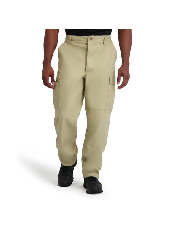 Men's Button Fly BDU Trousers – 60/40 Twill Fabric, 6-Pocket Design