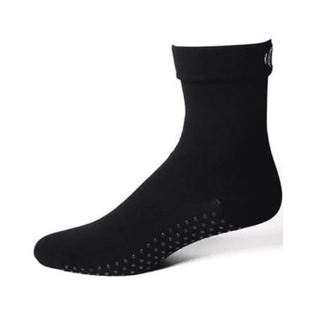 PROPRIOSOX 2/4 CREW ANTI-SLIP BLACK SOCKS (SM)