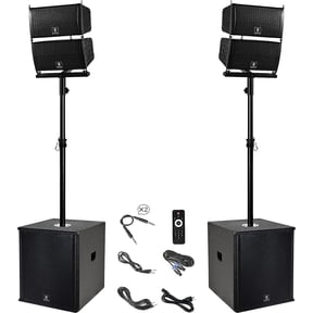 PRORECK CLUB 6000 15-inch 6000W Stereo PA Speaker System Combo Set