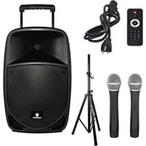 PRORECK Freedom 15 Portable 15-Inch 800 Watt 2-Way Rechargeable Powered Dj/PA Speaker System