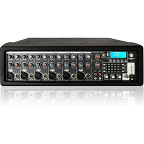 PRORECK MX8 2500 P.M.P.O 8 Channel Compact Studio Powered Mixer with Built In Effects & USB Audio Interface for Party/Meeting/Wedding
