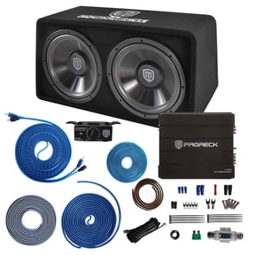 PRORECK PR-122M Complete 1500W Dual 12" Car Subwoofer