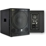 PRORECK SP-12X Active Powered PA DJ Subwoofer Cabinet 12 inch 1000W P.M.P.O with Class-D Amplifier, 3 DSP Presets-Monitor, Bass Reinforcement, Black, for Wedding, Party, Concert, Church One Sub