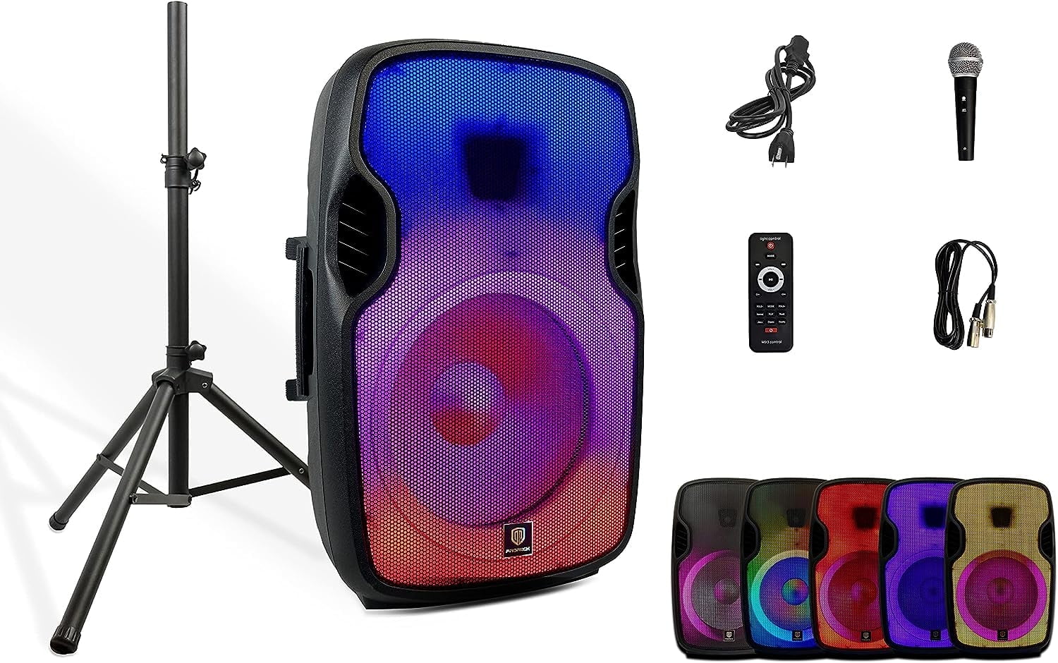 PRORECK Titan 15A LED Powered Bluetooth Portable Speaker
