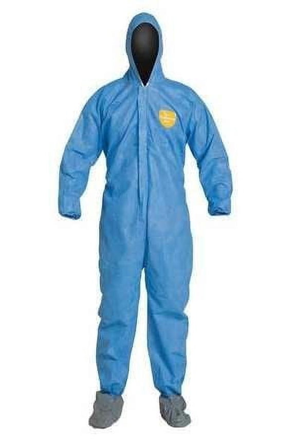 PROSHIELD 10, COVERALL, ZIPPER FRONT, HOOD, BOOTS, ELASTIC WRIST, STORMFLAP
