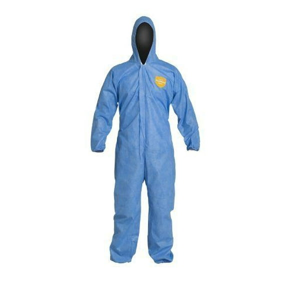 PROSHIELD 10, COVERALL, ZIPPER FRONT, HOOD, ELASTIC WRIST AND ANKLE, STORMFLAP