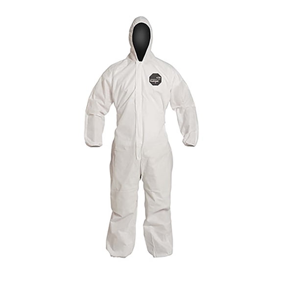 PROSHIELD® 10, COVERALL, ZIPPER FRONT, HOOD, ELASTIC WRIST AND ANKLE, STORMFLAP