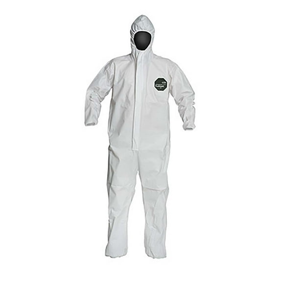 PROSHIELD 50, COVERALL, ZIPPER FRONT, HOOD, ELASTIC WRIST AND ANKLE, STORMFLAP