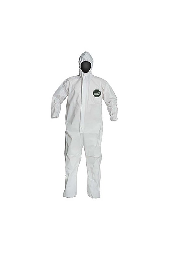 PROSHIELD 50, COVERALL, ZIPPER FRONT, HOOD, ELASTIC WRIST AND ANKLE, STORMFLAP