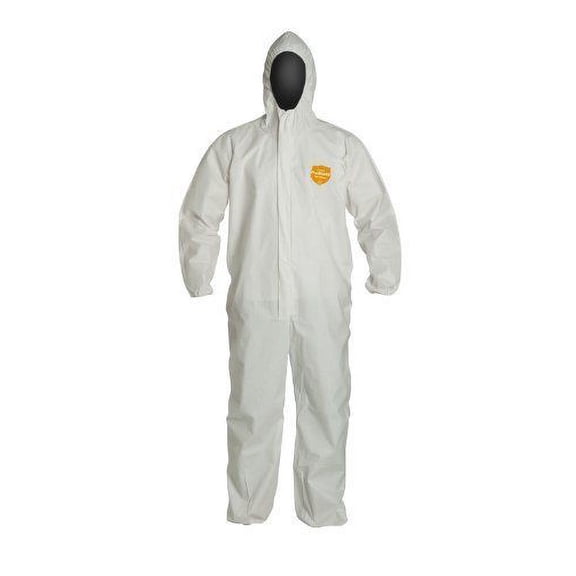 PROSHIELD® 60, COVERALL, ZIPPER FRONT, RESPIRATOR FIT HOOD, ELASTIC WRIST AND ANKLE, STORMFLAP