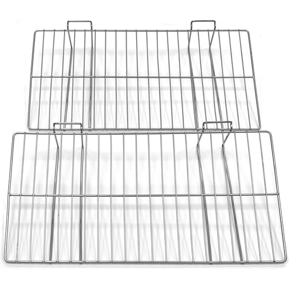 PROSLAT 13018 12-Inch x 24-Inch Ventilated Metal Shelf Designed for Proslat PVC Slatwall, 2-Pack, Silver