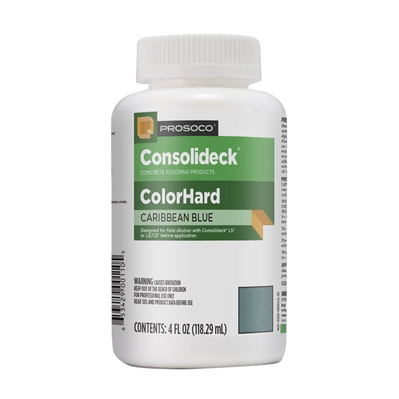 PROSOCO Consolideck ColorHard Georgia Clay, Concrete Color Hardener Concentrate, Mixes with LS or LS/CS Densifier to Color & Densify Horizontal Concrete